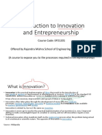 Intro 2 Innovation&Entrepreneurship