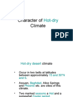 Lecture 06 Hot Dry Climates
