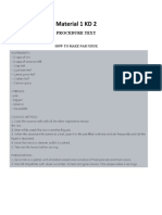 Material 1 PROCEDURE TEXT-GENERIC STRUCTURE