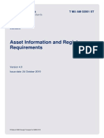 Asset Information and Register Requirements: Standard