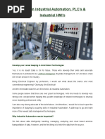 Career in Industrial Automation, PLC's & Industrial HMI's