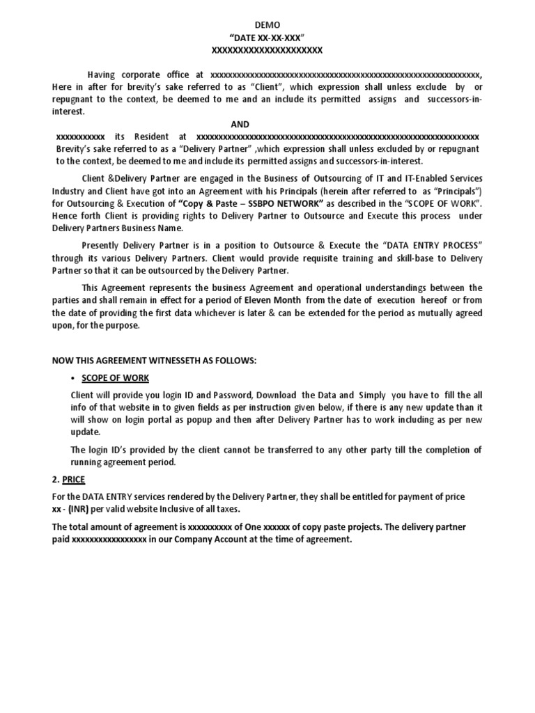 WFH Demo Agreement | PDF | Arbitration | Confidentiality