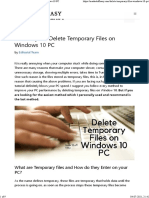 Best Ways To Delete Temporary Files On Windows 10 PC