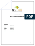 HCL Technology Financial Analysis: A Project Report On