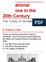 International Relations in the 20th Century Treaty of Versailles