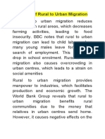 Effects of R To U Migration 1
