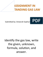 ASSIGNMENT Gas Laws