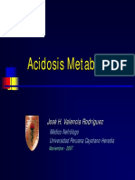 ACIDOSIS METABÓLICA Curso Postgrado 2007