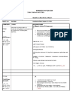 Nurses' Notes and Treatment Record: Date/Time Focus Progress Notes (D-Data A-Action R-Response)