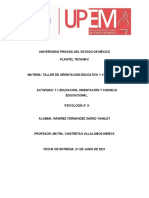 1.1 Educación, Orientación y Consejo Educacional.