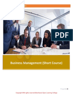 Business Management Short Course