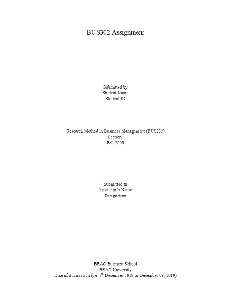 Sample Cover Page | PDF