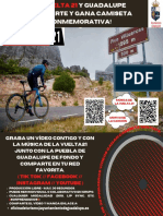 Post de Instagram Anuncio de Inscripciones Para Vuelta Ciclista Con Fotografía, Blanco, Negro y Verde Fosforito