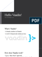 Hello Vaadin!: CS 3130 Summer 2016