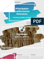 Personas Derecho Romano