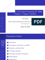 Continuous-Time Signal Processing (ET 2004) Chapter 5: Laplace Transform