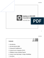 Updates On RA11285 - Energy Efficiency & Conservation Act of 2019