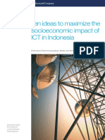 Ten Ideas To Maximize The Socioeconomic Impact of ICT in Indonesia