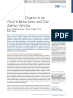 Food-Grade Organisms As Vaccine Biofactories and Oral Delivery Vehicles