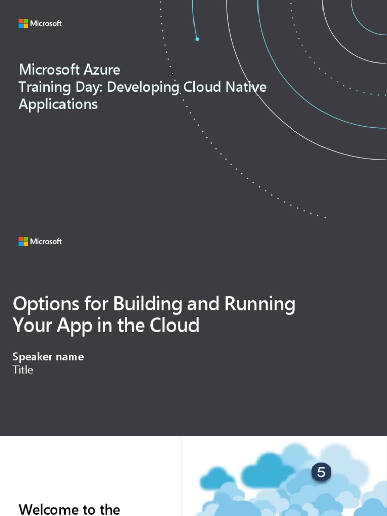 APPS10 Options For Building and Running Your App in The Cloud | PDF ...