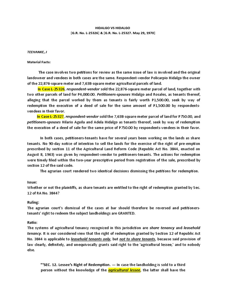 The Supreme Court Rules that Share Tenants are Entitled to the Right of