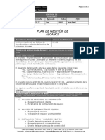 Plan de Gestion Del Alcance