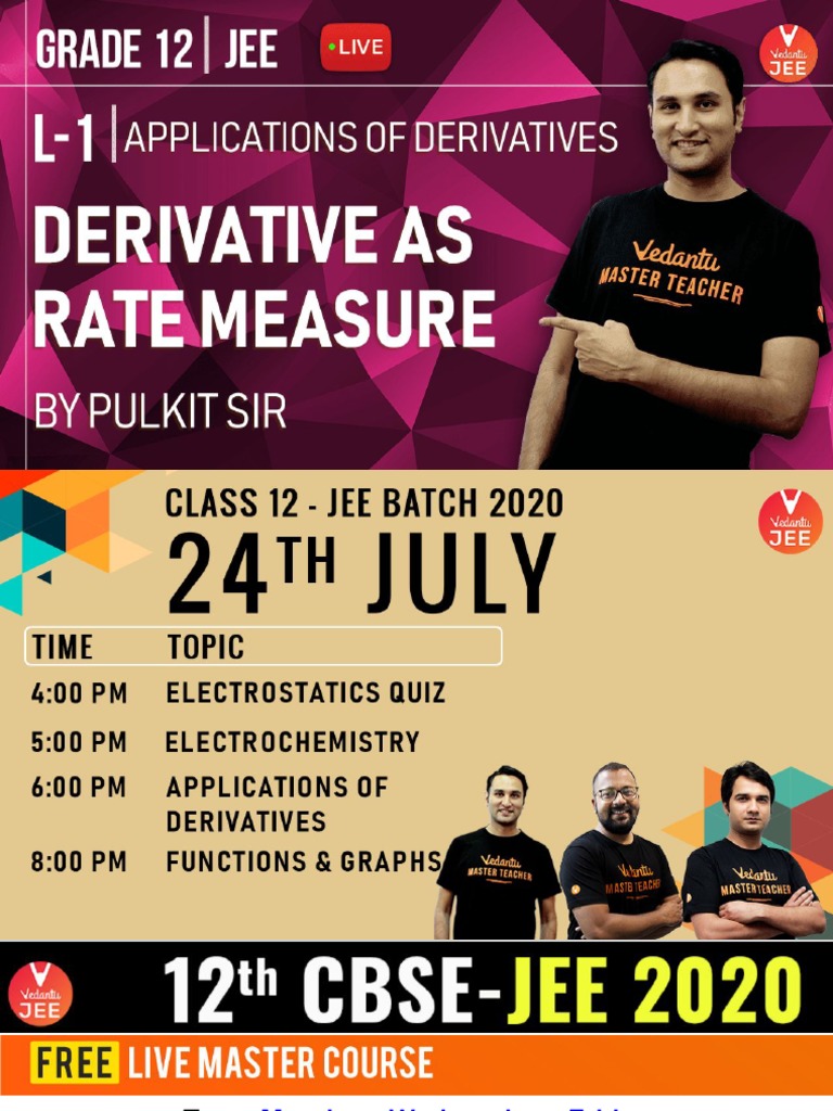 Derivative as Rate Measure in Maths | PDF | Derivative | Volume