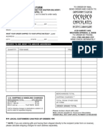 2011 Order Form