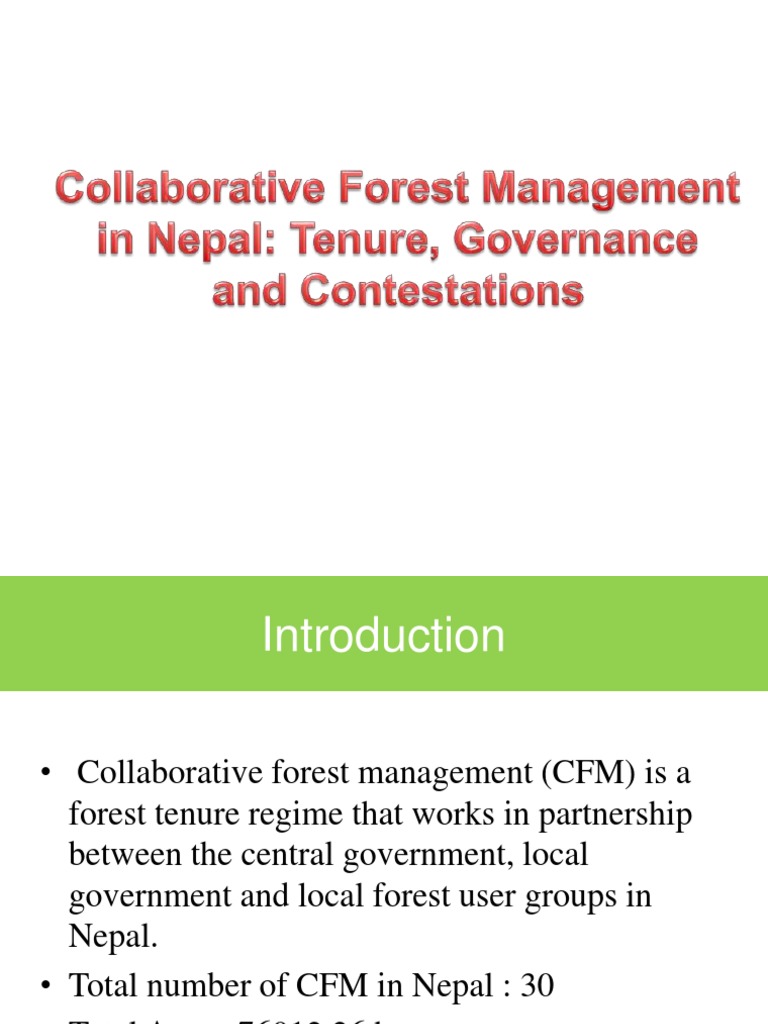 Collaborative Forest Management in Nepal | PDF | Business