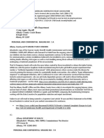 USPS E Receipt for Certificate of Mailing of 124 Mailings to NYS 62 Subdivision Sheriffs and Dept of Health on 19 August 2021