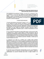 Acuerdo Del Ciudadano Secretario 19 de Agosto