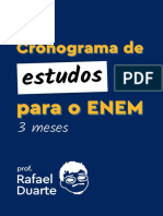 Cronograma de estudos ENEM 3 meses