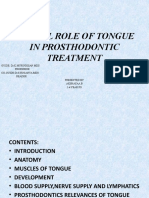 Pivotal Role of Tongue in Prosthodontic Treatment