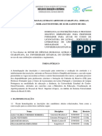 EDITAL No 057 2021 HOMOLOGACAO DAS INSCRICOES PROFESSOR FORMADOR LETRAS Agosto