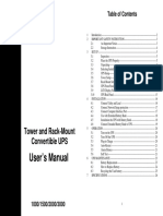 User's Manual: Tower and Rack-Mount Convertible UPS