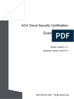 Exam Syllabus: ACA Cloud Security Certification