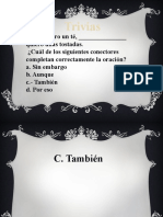 Conéctores, preposiciones y palabras clave en trivias de lenguaje