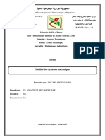 Fiabilite Des Systemes Mecaniqueqs