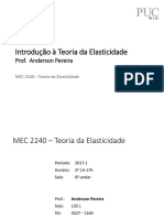 MEC2240 Teoria Da Elasticidade Apresentacao Do Curso