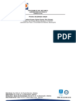 Informe de LAB. Física Péndulo Simple (MEC 1 A)