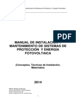 Manual de Instalacion y Matto Sist Proteccion Electrica y Sistemas Fotovoltaico
