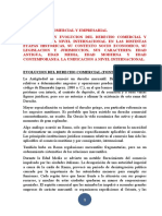 Orígenes y evolución del derecho comercial y empresarial