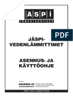 Jaspi-Vedenlammittimet Kayttoohje2009