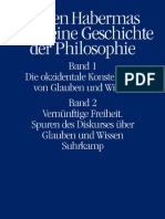 Jürgen Habermas Auch Eine Geschichte Der Philosophie 1 y 2