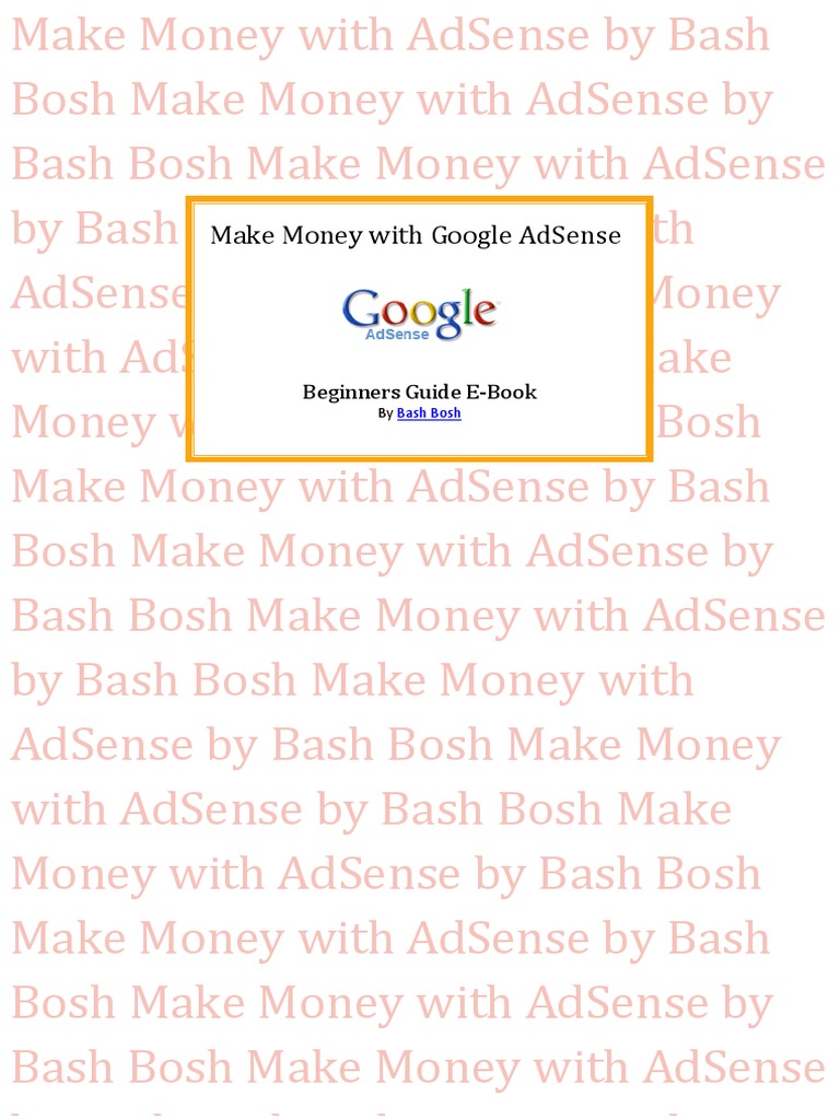 Google Adsense Beginners Guide Free e Book | PDF | Websites | Software