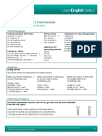 Learnenglish Select Intermediate: 1.5 Preparing For An Interview