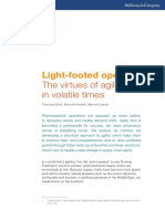 Light-Footed Operations:: The Virtues of Agility in Volatile Times