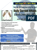 23rd  24th May Current Affairs by Kapil Kathpal
