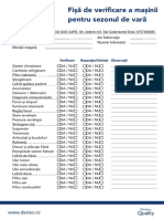 Fisa Verificare de Vara