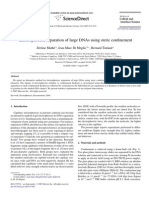 Electrophoretic Separation of Large DNAs Using Steric Con Nement